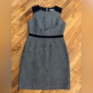 Banana Republic Herringbone Wool Blend Dress
